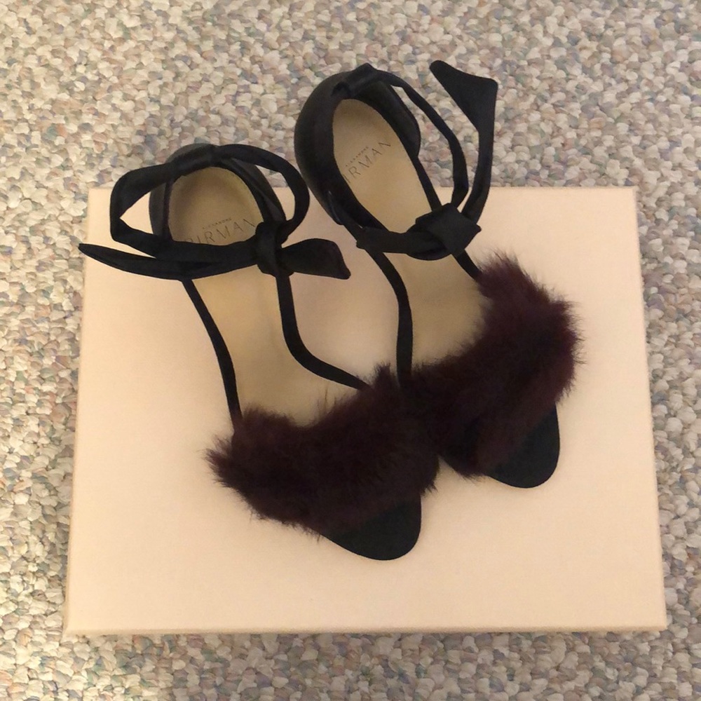 Alexandre Birman Clarita Fur Sandals 36.5
